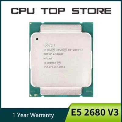 Procesador CPU Intel Xeon E5 2680 V3 2,5 GHz 12 núcleos 24 hilos LGA 2011-3 Foto 1 de 2