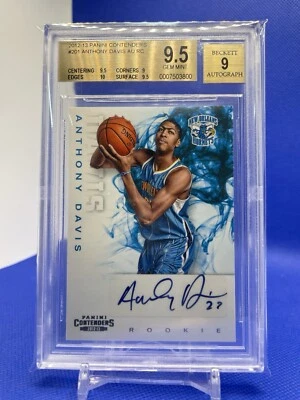 Anthony Davis 2012-13 Panini Contenders BGS 9.5 Auto Rookie RC #201 Mavericks - Image 1 of 2