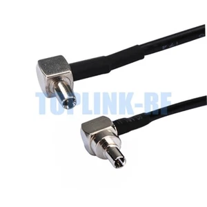 50x TS9 Male RA to CRC9 Male RA Cable RG174 15cm for Huawei Modems Antenna cable - Picture 1 of 4