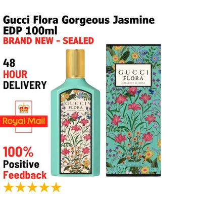 Gucci Flora Gorgeous Jasmine Eau de Parfum 100ml Spray New & Sealed