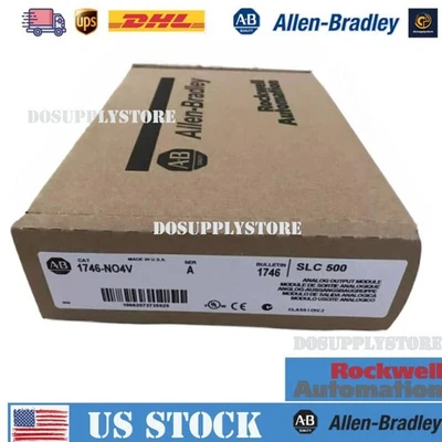 New Factory Sealed AB 1746-NO4V SER A SLC 500 PLC Analog Output Module 1746NO4V - Image 1 of 2
