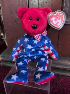 Ty Beanie Babies MWMTs - Liberty The Bear Red Head - Picture 1 of 4