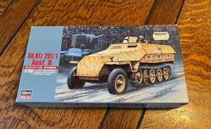 Hasegawa 1/72 Sd.Kfz 251/1 Ausf D WW2 German Army Armoured Truck Sealed Box - Picture 1 of 5