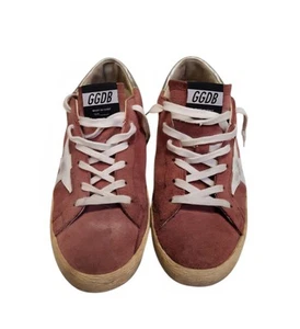Golden Goose Superstar 40 Rose Color Suede Metalic Leather Trim - Neiman Marcus - Picture 1 of 10