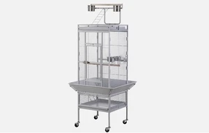 61 Zoll Papagei Vogel Haustierkäfig groß Spiel Top Sittich Fink Käfig mit Rollständer - Bild 1 von 9