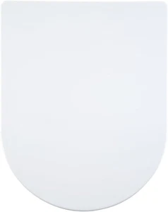 AQUALONA D Shape Soft Close Toilet Seat White Quick Release Top/Bottom Fix New - Picture 1 of 9