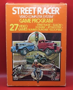 STREET RACER 1979 Atari 2600 Video Game Complete In Box CIB CX 2612 Good Cond - Picture 1 of 11