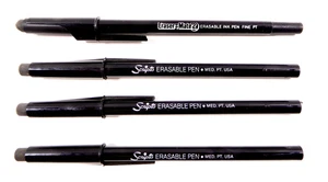 6 Vintage Eraser Mate & Scripto Eraseable Ink Pens 1980s  Six Total  Pens - Picture 1 of 12