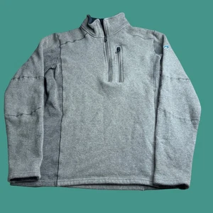 Sudadera Pullover Kuhl Para Hombres Mediana Revel 1/4 Cremallera Viaje al Aire Libre Informal Logo - Imagen 1 de 14