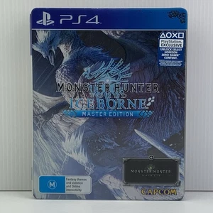 Monster Hunter World: Iceborne Master Edition Steelbook PS4 AUS Game (Disc VGC) - Picture 1 of 24