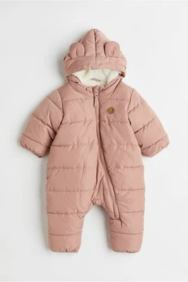 H&M PILE-LINED SNOWSUIT EUC SIZE US 9M - Image 1 of 3