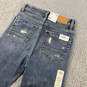 BKE Buckle Billie Tailored Bootcut Jeans Women’s 25L Blue 25x34 High Rise Slim - Picture 1 of 13