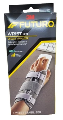 3M Futuro LEFT Wrist Deluxe Stabilizer Adjustable Sizing Firm Support Adjustable - Image 1 of 2