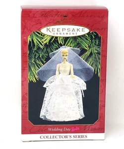 Hallmark Wedding Day Barbie Christmas Tree Ornament Keepsake Vintage New 1997 - Foto 1 di 10