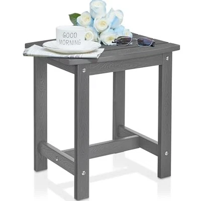  Outdoor Side Table, HIPS Adirondack Small Single Table, Waterproof Square  - Image 1 of 4