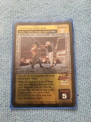 WWE RAW DEAL Rare Foil Set Sale. Overhand Chairsot 1/25 Spine Buster 19/24 V14 - Image 1 of 4