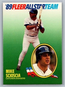 1989 Fleer #9 Mike Scioscia '89 Fleer All-Star Team - Picture 1 of 2