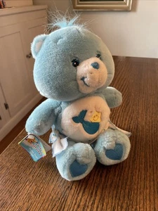 Original w/ Tags Care Bears Baby Tugs Plush Vintage 2003 Blue Stuffed Animal - Picture 1 of 8