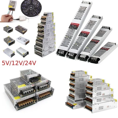 DC 5V 12V 24V LED Netzteil Trafo Schaltnetzteil Adapter Netzteil LED Streifen - Bild 1 von 4