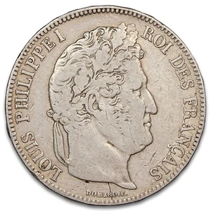 France - Louis-Philippe 5 francs 1835 K argent Bordeaux F.324/48 Gad.678 KM.749 - Imagen 1 de 2