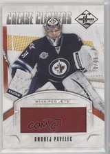 2012-13 Panini Limited Crease Cleaners Materials /99 Ondrej Pavelec #CC-OP