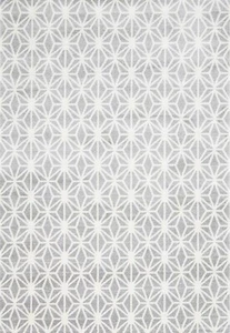 GRACE DIAMOND GEOMETRIC SILVER GREY MODERN FLOOR RUG (XS)80x150cm *FREE DELIVERY - Picture 1 of 4