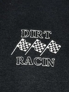 Unisex Large (42-44) JERZEES Langarm Sweat Shirt "Dirt Racin" 🏁🏁 EUC schwarz - Bild 1 von 9