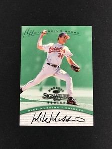 1997 Donruss Signature Series Millennium Marks Mike Mussina Autograph 368/1000