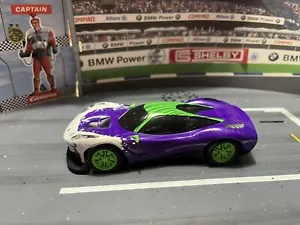 SCLEXTRIC 1/32 SLOT CAR C4142 JUSTICE LEAGUE'S JOKER CAR FRONT & REAR FUN LIGHTS - Picture 1 of 7
