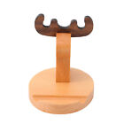Telephone Stand for Office Desk Creative Portable Holder Wooden