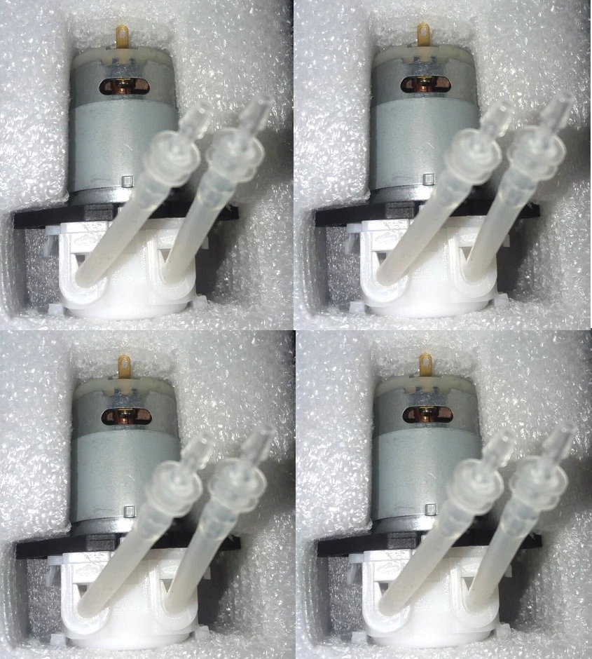 INTLLAB 12v DC DIY Peristaltic Liquid Pump 19 100 Ml/min (3mm ID X 5mm Od)