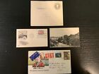 WORLDWIDE OLD COVER, REGISTERED, CENSORED, FDC COLLECTION, LOT of 4
