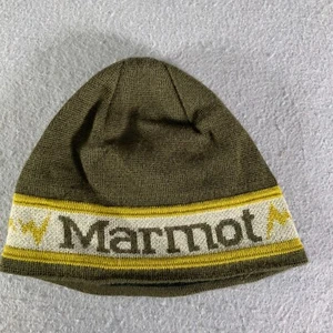 Marmot Unisex Size OS Green Polyester Summit Beanie Hat Logo - Picture 1 of 7