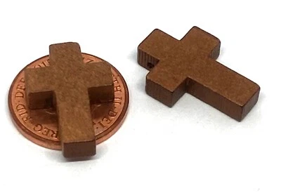 Dolls House Wooden Cross x2 Church Accessory 1:12 Scale Miniature Wood tumdee - Image 1 of 4