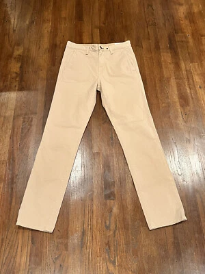 Rag & Bone Pants Men's Flat Front Logo Beige Twill Size 29 - Image 1 of 4