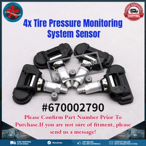 4pcs TPMS Tire Pressure Sensor 670002790 For Maserati Alpha Romeo 433MHz - Picture 1 of 9