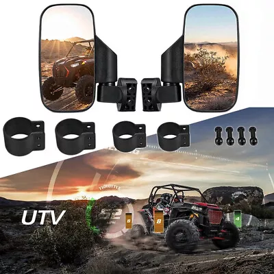 Espejos retrovisores UTV para 1,75"-2" Polaris RZR Yamaha YXZ/Rhino/Wolverine/Viking Foto 1 de 4