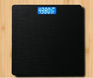 Digital Personen Waage Körper Analyse Bad Fitness Kg/g bis 180Kg Glas schwarz DE - Bild 1 von 20