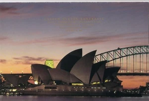Stamps 1988 Australia USA joint issue Sydney Opera House promotional card - Picture 1 of 2