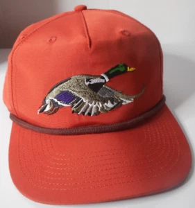 Duck Camp Grandpa Hat Mallard Red Oak Embroidered Duck Brown Cord One Size Fits - Picture 1 of 12
