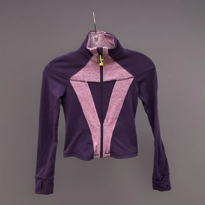 Ivivva By Lululemon Girls Scuba Size 8 Zip-Up Hoodie Sweater Jacket Purple Pink - Image 1 of 4