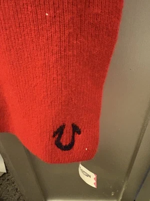 Bufanda tejida acanalada True Religion para hombre NUEVA talla 63 x 8 pulgadas venta al por menor $118 Foto 1 de 4