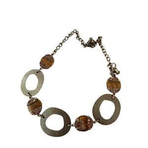 Cinturón de cadena medallón con dije de cuentas de metal mezclado marrón Chico para mujer  - Imagen 1 de 5