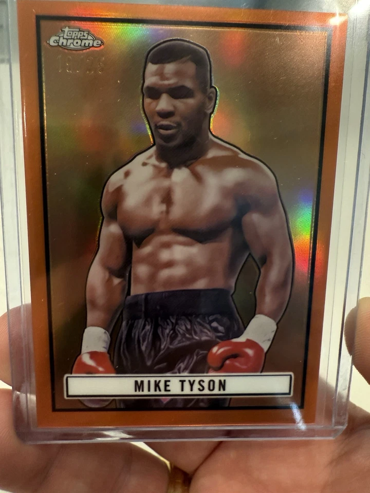 2024 Topps Cromo Mike Tyson 1951 Ringside Naranja Refractor #19/25 Foto 1 de 2