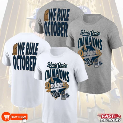 Los Angeles Dodgers World Series Champions Back To Back TShirt - Multicolors - Image 1 of 4