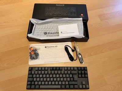 Keychron K8 Wireless Mechanical Keyboard, QWERTZ ISO-DE, Backlight, Blue, OVP - Bild 1 von 2