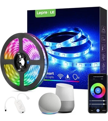 LE LEPRO Lepro WiFi Smart LED Strip Light 10m 300LED Compatible Alexa Google Home Voice