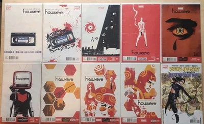 Lote de Ojo de Halcón #4, 5, 7, 8, 10, 17, 19-21 y Jóvenes Vengadores #6 - Fracción, Marvel Foto 1 de 4