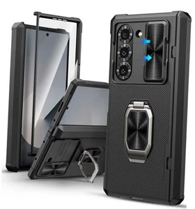 Für Samsung Galaxy Z Fold 6 Hülle, Integrierter Ständer Z Fold 6 Ständer Case Schwarz - Bild 1 von 7