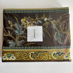 2 Potala Palace Natori Standard Pillowcases 100% Cotton Floral Silk Embroidery - Picture 1 of 8